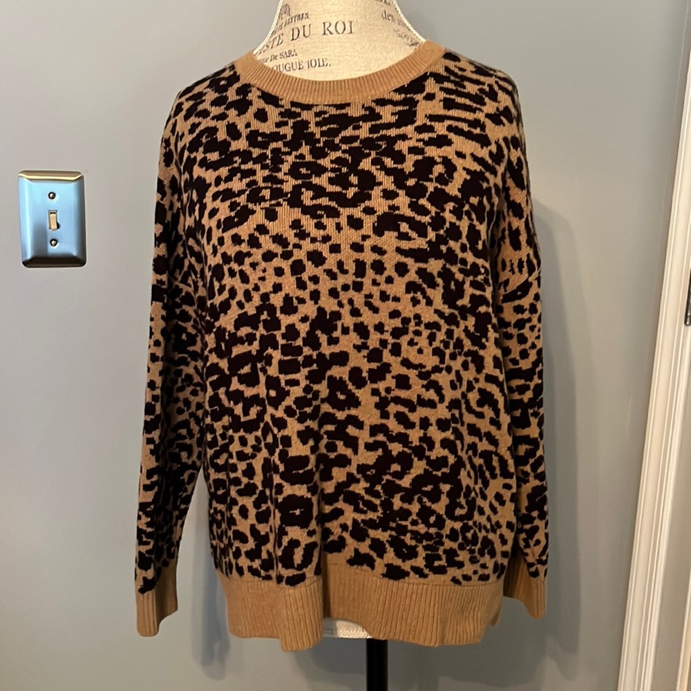 Loft Leopard Print Sweater